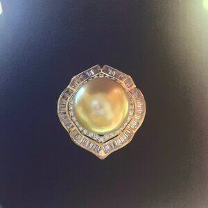 Holiday sale-Genuine Southsea pearl ring